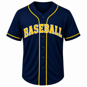 Custom Baseball Jersey Casual Training OEM Fashion Sports Wear Embroidery Stitched MEXICO White Blue <b>Hip</b>-Hop Softball Shirt - Product Image 1