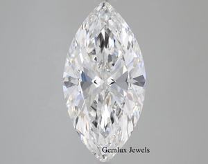 Diamant en vrac de laboratoire certifié IGI, couleur EF, clarté VS, taille marquise, 6 carats, diamant de laboratoire pour bijoux personnalisés - Product Image 1