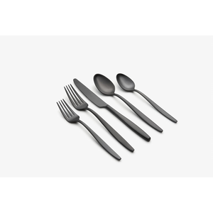 Juego de cubiertos de acero inoxidable de alta calidad, cuchillo, tenedor y cuchara con baño de platino premium, vajilla reutilizable y sostenible para hotel al mejor precio. - Product Image 6