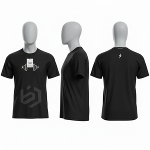 T-shirt imprimé vert à manches courtes et col rond pour homme, coupe classique, en jersey de coton décontracté avec motif paysage urbain et logo frontal - Product Image 2