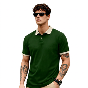 Camisa de Manga Corta para Hombre, Color Negro Sólido, con Cuello y Puños, Tejido de Lino/Algodón Informal, Transpirable, Corte Regular - Product Image 6