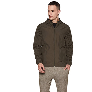 Men's <b>Lightweight</b> Windbreaker <b>Jacket</b> Windproof Waterproof Hooded Polyester Outdoor <b>Jacket</b> for Cycling <b>Running</b> Hiking - Product Image 1