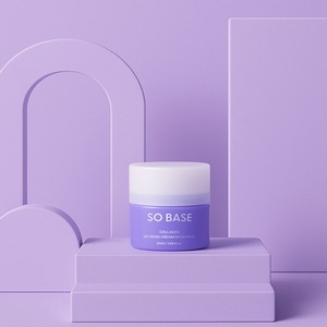 [ECOSMEC] SO BASE คอลลาเจน โนวอช ครีมมาส์กแพ็ค  แบบกระปุก  ไม่ต้องล้างออก  มาส์กบำรุงผิวหน้าเพื่อความชุ่มชื้น - Product Image 3