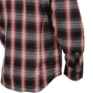 Chemise en flanelle pour homme, dernière collection, manches longues, à carreaux, boutonnée, coupe décontractée, respirante, en coton teint en fil, 380g, pour l'extérieur, printemps - Product Image 4