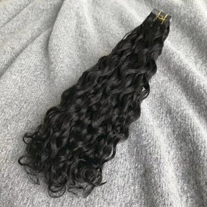 Extensiones de cabello con clip sin costuras más vendidas, cabello humano suave, liso y de aspecto natural, disponibles para la venta. - Product Image 1
