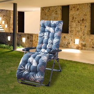 Cuscino per Chaise Longue da Esterno 67x22 pollici, per Sedia a Dondolo e Divano, Tappetino Durevole per Terrazzo, Cuscini e Imbottiture per Patio - Product Image 4