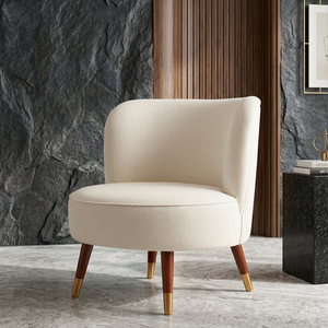 Sofá Individual Orion de Madera Moderna - Diseño Tapizado para Apartamento, Hotel, Villa y Uso en Entrada, Cómodo - Product Image 2