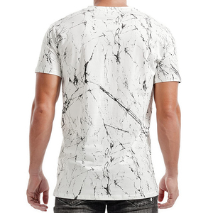Wholesale Men Designer <b>Logo</b> Dry Manufacturer Fit Blank 100% Cotton Fleece Turtleneck Breathable Tee Custom Printing T-Shirt - Product Image 2