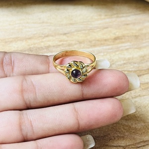 Premium Design Trendy Look Flower Shape <b>Ring</b> Amethyst <b>Statement</b> Dainty <b>Ring</b> Handmade Modern Floral Wholesale <b>Ring</b> For Women - Product Image 2