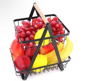 Cesta de Almacenamiento de Frutas de Hierro Hecha a Mano con Nuevo Diseño, Exportador Mayorista, Material Metálico, Fabricada en India - Product Image 6