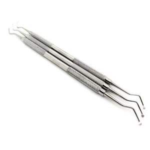 Cucharas Restauradoras Dentales de Doble Punta, Instrumentos de Acero Inoxidable Alemán de Alta Calidad, Juego de 3 Piezas de Dentavex - Product Image 4