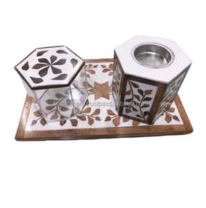 Sultan Aura luxe Bakhoor brûleur avec nacre incrustation bocal en bois anis étoilé parfait Eid cadeau spirituel décor à la maison pièce - Product Image 6