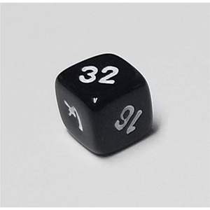 Dado de Duplicación de Backgammon Grabado Premium Grande, Cubo Numérico de Resina Resistente, Pieza de Juego de Mesa con Calidad de Casino, Dado de Duplicación - Product Image 1