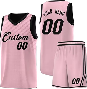 Ensemble Maillot et Short de Basketball en Tissu Unisexe, Vierge, Personnalisable par Impression par Transfert Thermique, en Maille Anti-Transpiration, Vente en Gros - Product Image 4