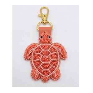 Porte-clés tortue en corail perlé, breloque décorative pour sacs à main, cabas, sacs à dos, cadeau pour filles - Product Image 1