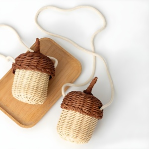 Innovative <b>small</b> children acorn shaped bag best selling kids gift <b>handbags</b> lovely hazel nut shape shoulder bags - Product Image 4