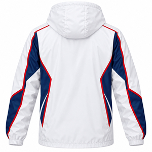 Outdoor Windbreaker Men's Rain Jacket <b>Waterproof</b> Lightweight Packable Pullover Breathable Fully <b>Taped</b> <b>Seams</b> Reflective Wear - Product Image 2
