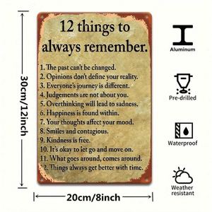 CIFbuy Plaque rustique vintage en aluminium 20,3x30,5 cm pour la maison avec TikTok pour le service de retrait Temu - Product Image 3