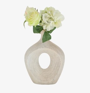 Vase de table sculptural en céramique, moderne et décoratif, pour la décoration intérieure, au meilleur prix - Product Image 2