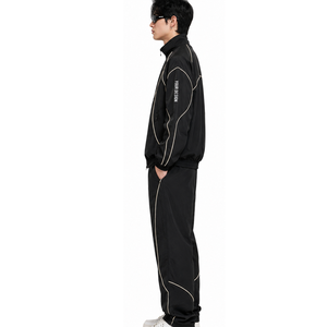 <b>Men</b> Nylon Tracksuit Performance Activewear <b>Jacket</b> and Pants Set Bulk OEM ODM Wholesale Manufacturer Nylon Tracksuit For <b>Men</b> - Product Image 2