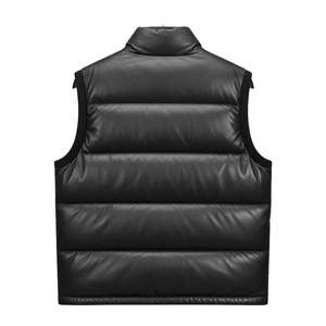 Custom Men's Insulated Waterproof Puffer <b>Vest</b> Winter Quilted Sleeveless Outdoor Casual <b>Utility</b> Waistcoat Jacket - Product Image 2