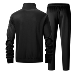 Ensemble de survêtement 2 pièces pour homme, pantalon de jogging à jambe droite et sweat à capuche zippé, tenue décontractée - Product Image 6
