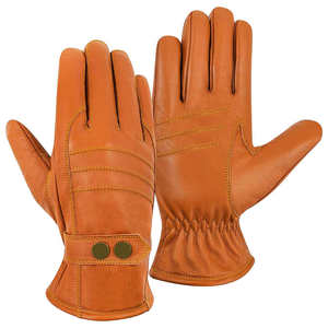 Gants d'hiver en cuir non doublés pour femmes / Gants en cuir pour hommes / Nouveaux gants en cuir pour l'hiver - Product Image 1