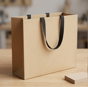 Paper Shopping <b>Bags</b> <b>Medium</b> <b>Size</b> Brown Kraft With Rope Handles Gift Packaging Retail Store Use - Product Image 4