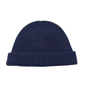 Gorro Unisex Azul Marino, 100% Acrílico, Tejido, Estilo Casual, para Invierno, 56-58 cm de Circunferencia de Cabeza, Diseño con Puño Acanalado - Product Image 1