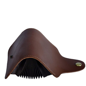 Minimalist Design Snap Closure <b>Leather</b> <b>Wallet</b> <b>Genuine</b> <b>Leather</b> Foldable Card Holder Full Customized Hand Made <b>Leather</b> <b>Wallets</b> - Product Image 4