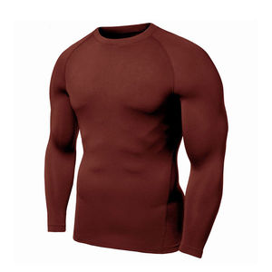 T-shirt de compression à manches longues pour homme, imprimé par sublimation, design personnalisé, haute qualité, confortable, vente en gros, idéal pour la gym - Product Image 6