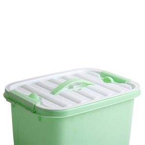 Boîte de rangement moderne pliable 6L en PP vierge avec couvercle hermétique, étanche, portable, écologique - Product Image 6