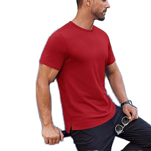 T-shirt décontracté pour homme, blanc, à manches courtes, col rond, coupe classique, 100 % coton tricoté, couleur unie, logo frontal, respirant - Product Image 6