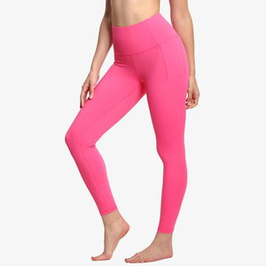 Women High Waist Thick Thermal <b>Leggings</b> <b>With</b> <b>Pocket</b> Polyester Warm Winter Fleece Lined Yoga <b>Leggings</b> - Product Image 1