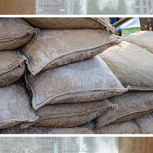 กระสอบป่านลายดิบแบบเป็นมิตรกับสิ่งแวดล้อม สำหรับกั้นน้ำป้องกันน้ำท่วม ขนาด 14" x 26" พร้อมเชือกผูก สำหรับย้ายบ้าน - Product Image 5