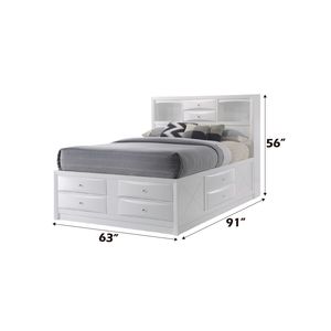 Ireland <b>White</b> Queen <b>Bed</b> with <b>Storage</b> Up-Holstered Product Category - Product Image 5
