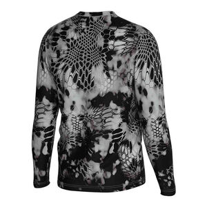 Vêtements de pêche personnalisés avec impression par sublimation camouflage, chemises de pêche à manches longues légères pour hommes, matière polyester respirante - Product Image 4