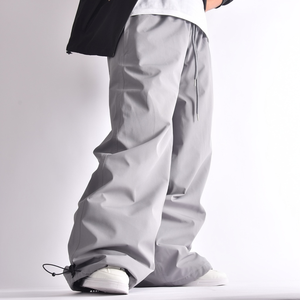 Pantalones de Esquí Impermeables Grises para Adultos, Unisex, Ropa de Exterior, 100% Poliéster, Cierre con Cordón, Estilo Transpirable - Product Image 1