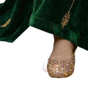 Nuevo Diseño, Khussa Multicolor para Mujer, Hecho a Mano, Tendencia de Moda, Estampado, Antideslizante, Color Personalizado, Directo de Fábrica - Product Image 6