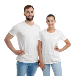 T-shirt en tricot polyester/coton pour homme, impression par sublimation, écologique, respirant, séchage rapide, prix abordable - Product Image 1