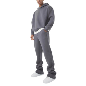 Survêtements d'hiver pour hommes de style unique et de qualité supérieure - Survêtement en molleton respirant à manches longues, coupe ample, taille élastique - Product Image 1