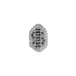 Ensemble de grillz dentaires de qualité supérieure avec pierres en zircone cubique taille brillant rond, style hip-hop, bijoux de mode unisexe d'Inde - Product Image 2