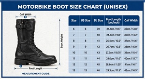 Bottes de moto de course personnalisées en cuir bleu et noir, mi-mollet, à enfiler, imperméables, antidérapantes, avec soutien de la cheville et protection - Product Image 6