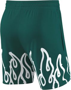 Pantalones Cortos de Baloncesto Verdes Personalizados de Secado Rápido OEM ODM con Logotipo Personalizado, Estampado Abstracto Blanco, Malla, Ropa Deportiva para Equipos, Venta al por Mayor 2026 Pro - Product Image 2