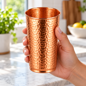 Vaso de Cobre Martillado, Taza Metálica para Bebidas, Taza de Cobre Moderna y Portátil para el Hogar, Hotel, Fiestas - Product Image 3