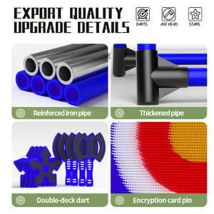 Новый дизайн, уличный набор для метания топора, пластиковый набор для метания топора и Дротика, набор для помещения для детей и взрослых - Product Image 3