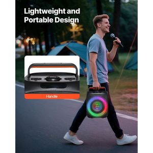30W 6.5 pollici portatile per Karaoke Bluetooth con 2 microfoni Wireless per adulti - Product Image 6