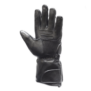 Padded Wrist Genuine <b>Leather</b> Motorbike <b>Gloves</b> Gauntlet <b>Black</b> Full Finger <b>Leather</b> Motorcycle Auto Racing Wear <b>Gloves</b> For <b>Men</b> - Product Image 2