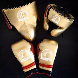 Ensemble de gants de boxe en cuir véritable de conception personnalisée, de haute qualité, durables, respirants et confortables - Product Image 6