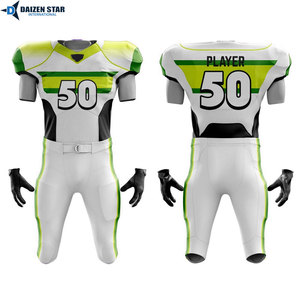 Spandex/Polyester American Football Uniform Short UPF 50+ UV Protection Breathable Moisture-Wicking Anti-Bacterial Custom Team - Product Image 3